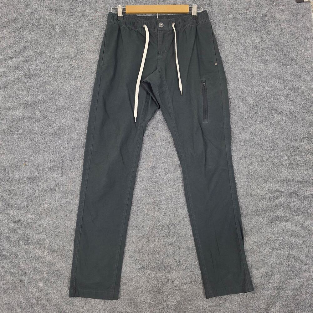 Vuori Pants Mens Small Gray Ripstop Climber Zip Pocket Travel Hiking Casual Work